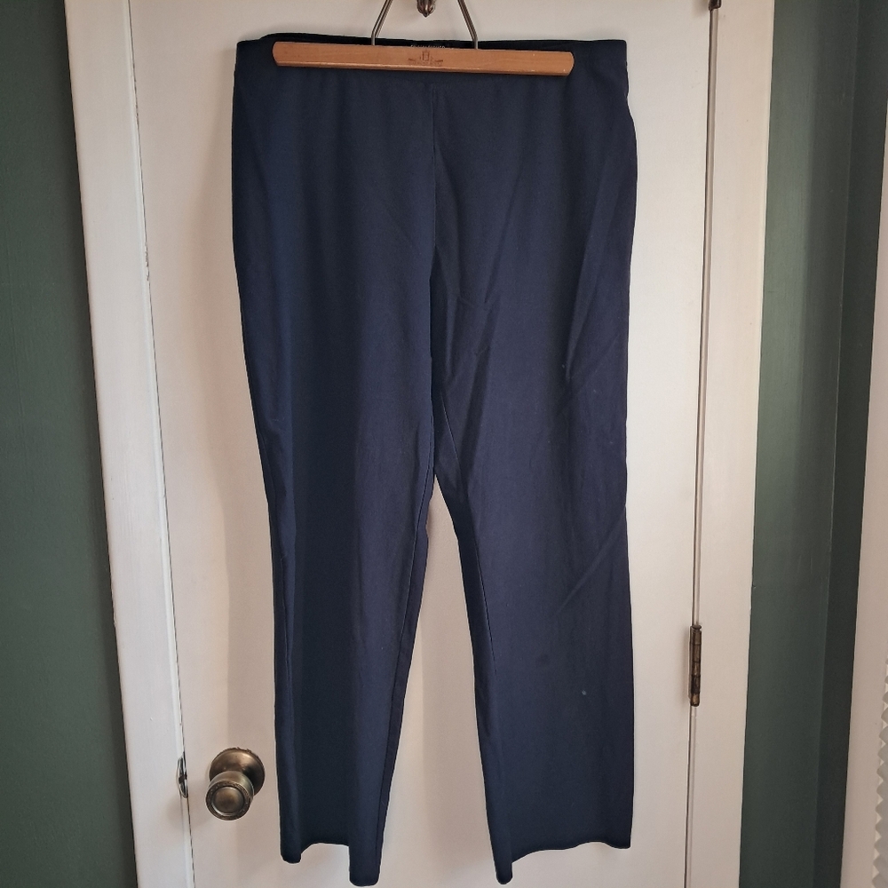 Eileen Fisher Black Knit Trouser Pants